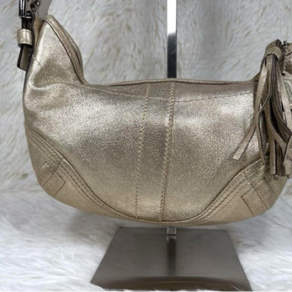 Coach Metallic Gold Hobo Bag